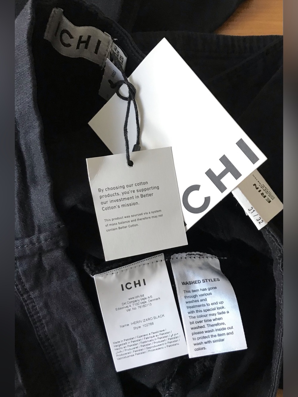 ICHI Black Power Stretch Slim Jeans 31 NWT casual minimalist streetwear versitle - Picture 10 of 14